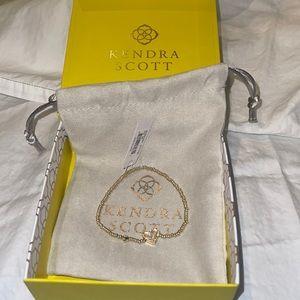 NEW - Kendra Scott Ari cream gold bracelet